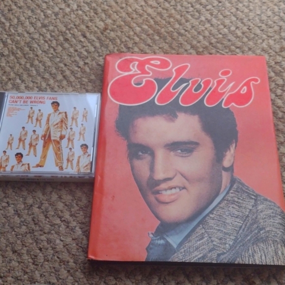 Elvis Presley Hardcover book and CD - Picture 1 of 3